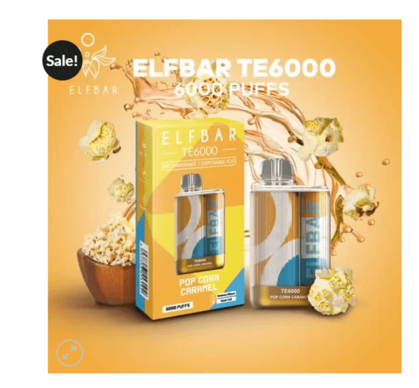 Buy Elf Bar TE 6000 India Popcorn Caramel at Best Price