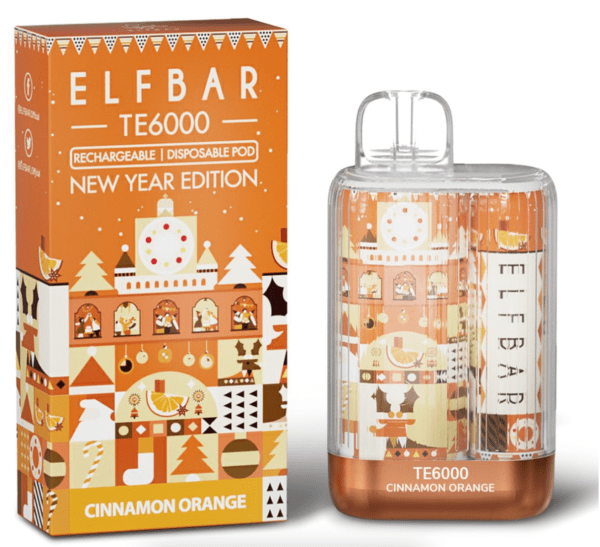 Buy Elf Bar TE6000 India Cinnamon orange at Best Price